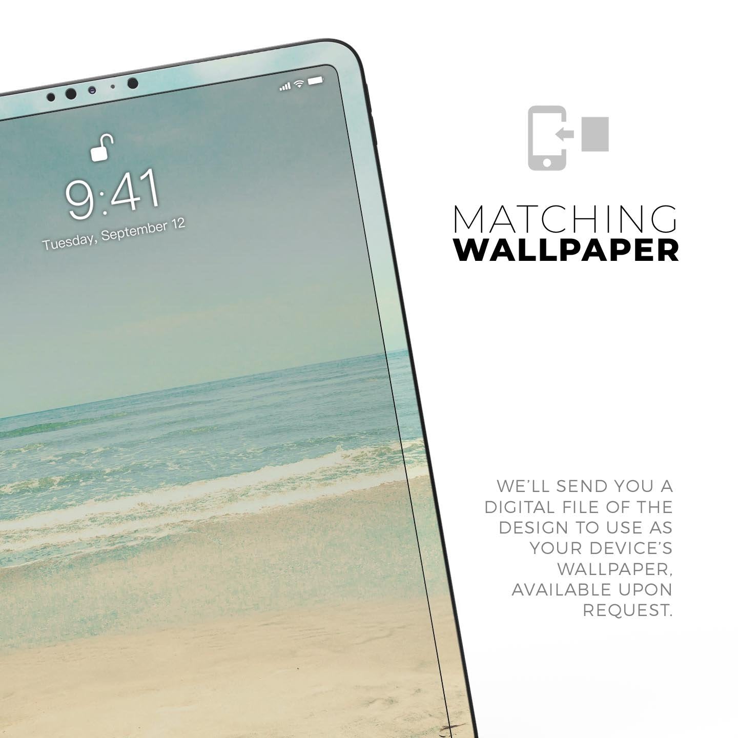 Relaxed Beach - Full Body Skin Decal for the Apple iPad Pro 12.9",