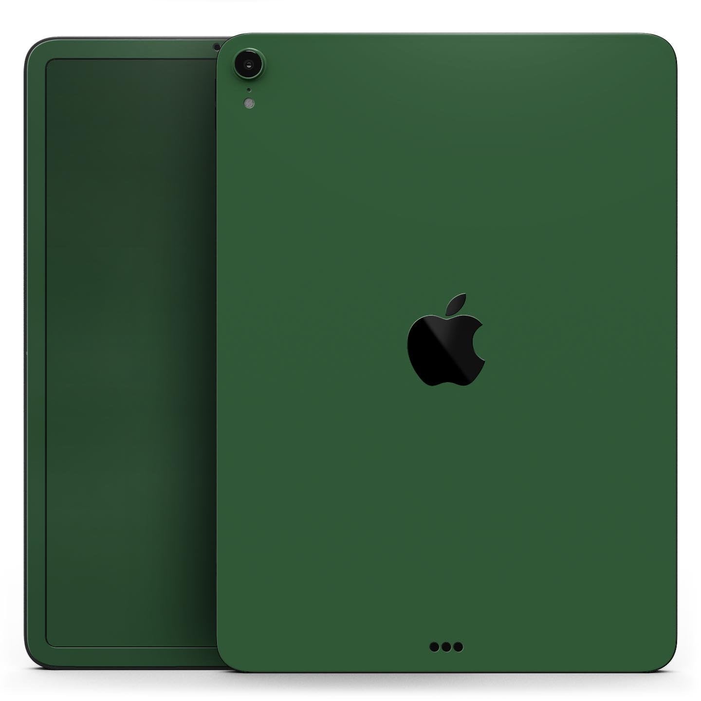 Solid Hunter Green - Full Body Skin Decal for the Apple iPad Pro