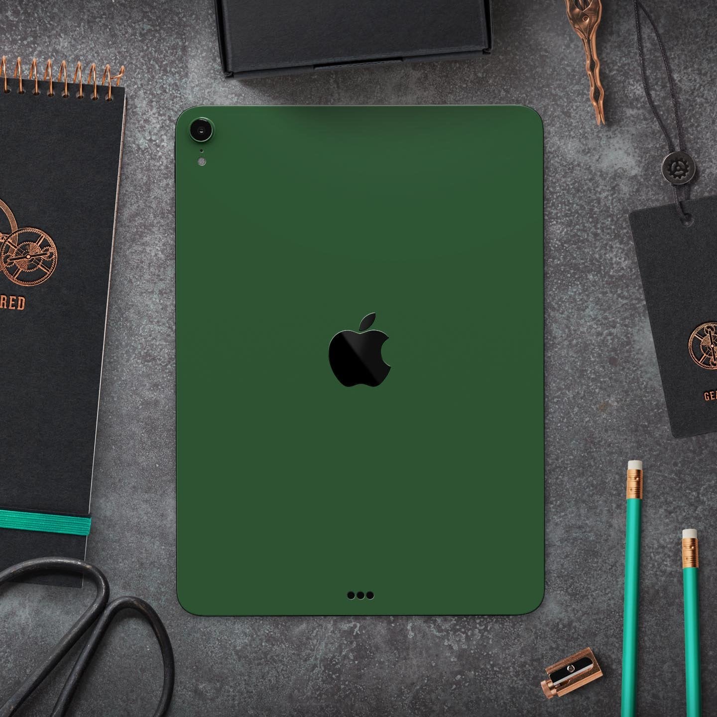 Solid Hunter Green - Full Body Skin Decal for the Apple iPad Pro
