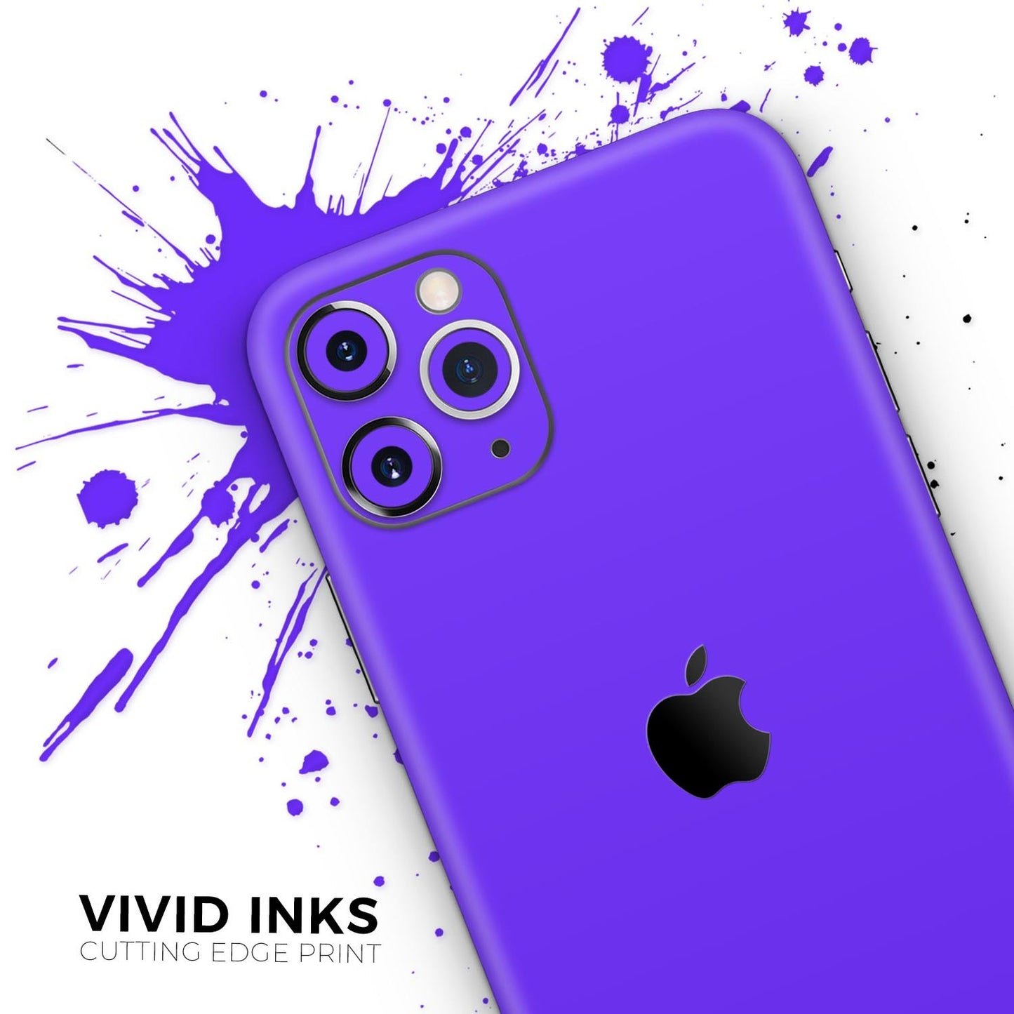 Solid Purple // Skin-Kit compatible with the Apple iPhone 14, 13, 12,