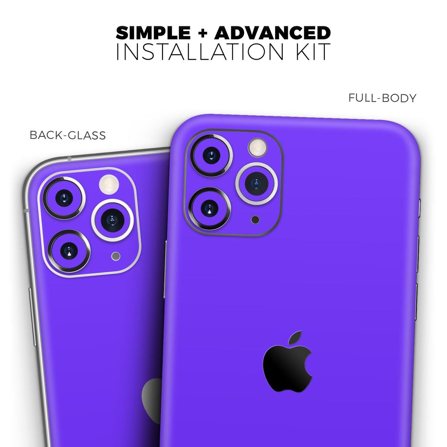 Solid Purple // Skin-Kit compatible with the Apple iPhone 14, 13, 12,