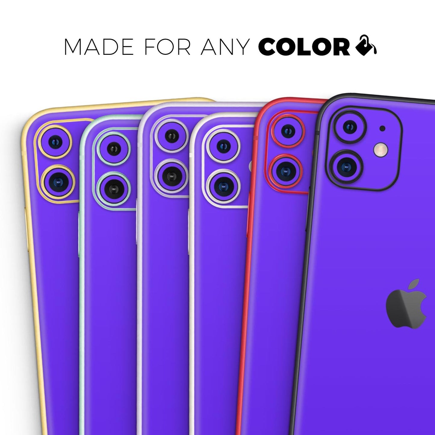 Solid Purple // Skin-Kit compatible with the Apple iPhone 14, 13, 12,