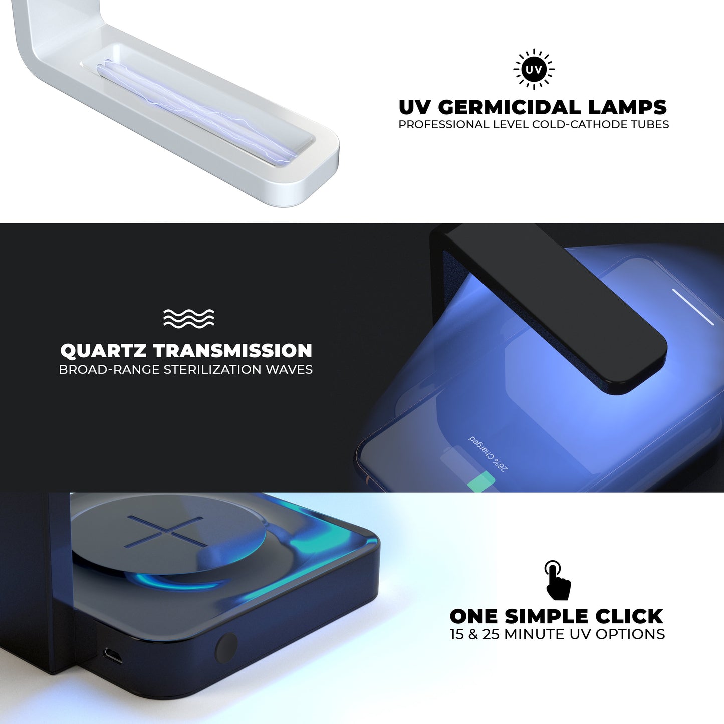 Holographic Tropical UV Germicidal Sanitizing Sterilizing Wireless