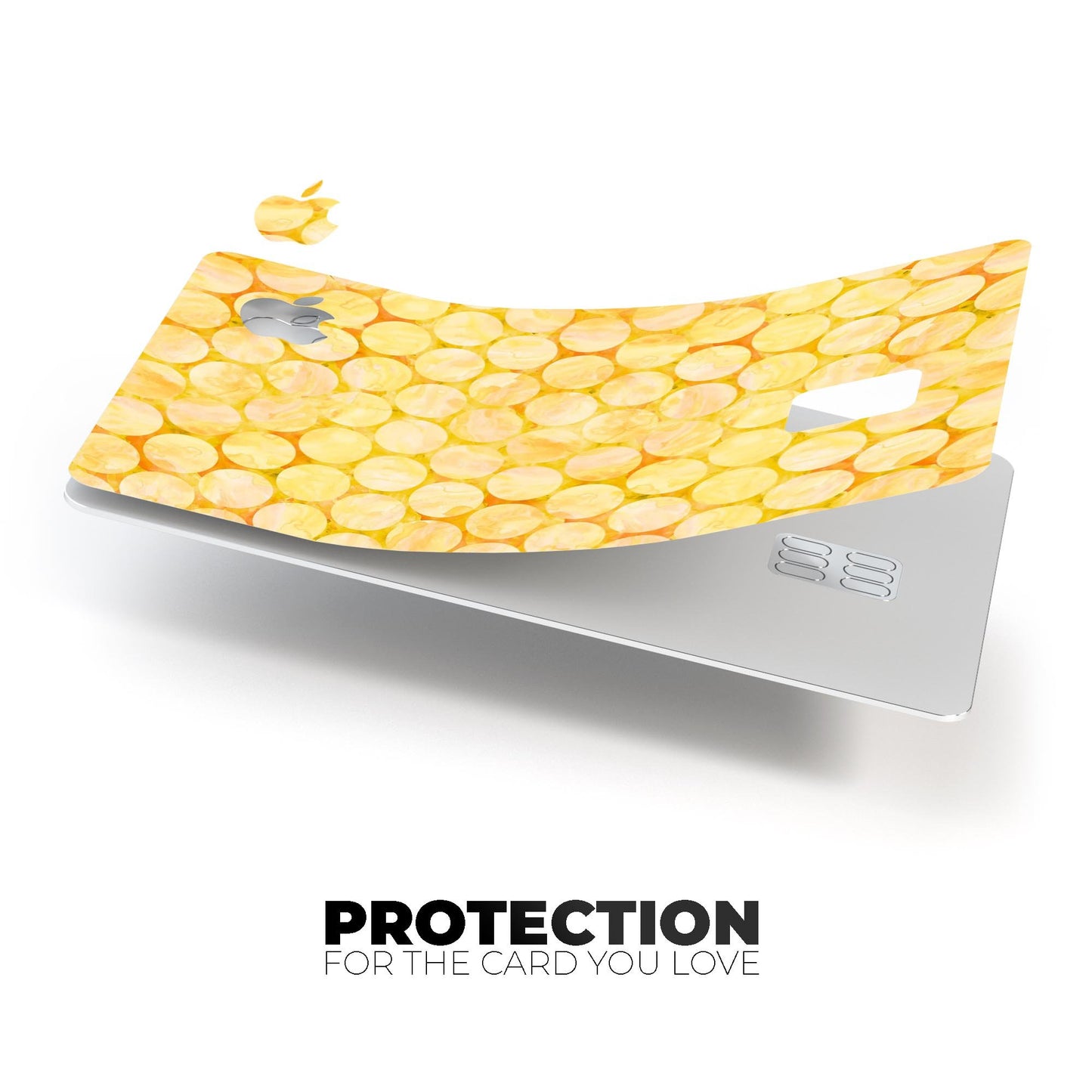 Yellow Sorted Large Watercolor Polka Dots - Premium Protective Decal