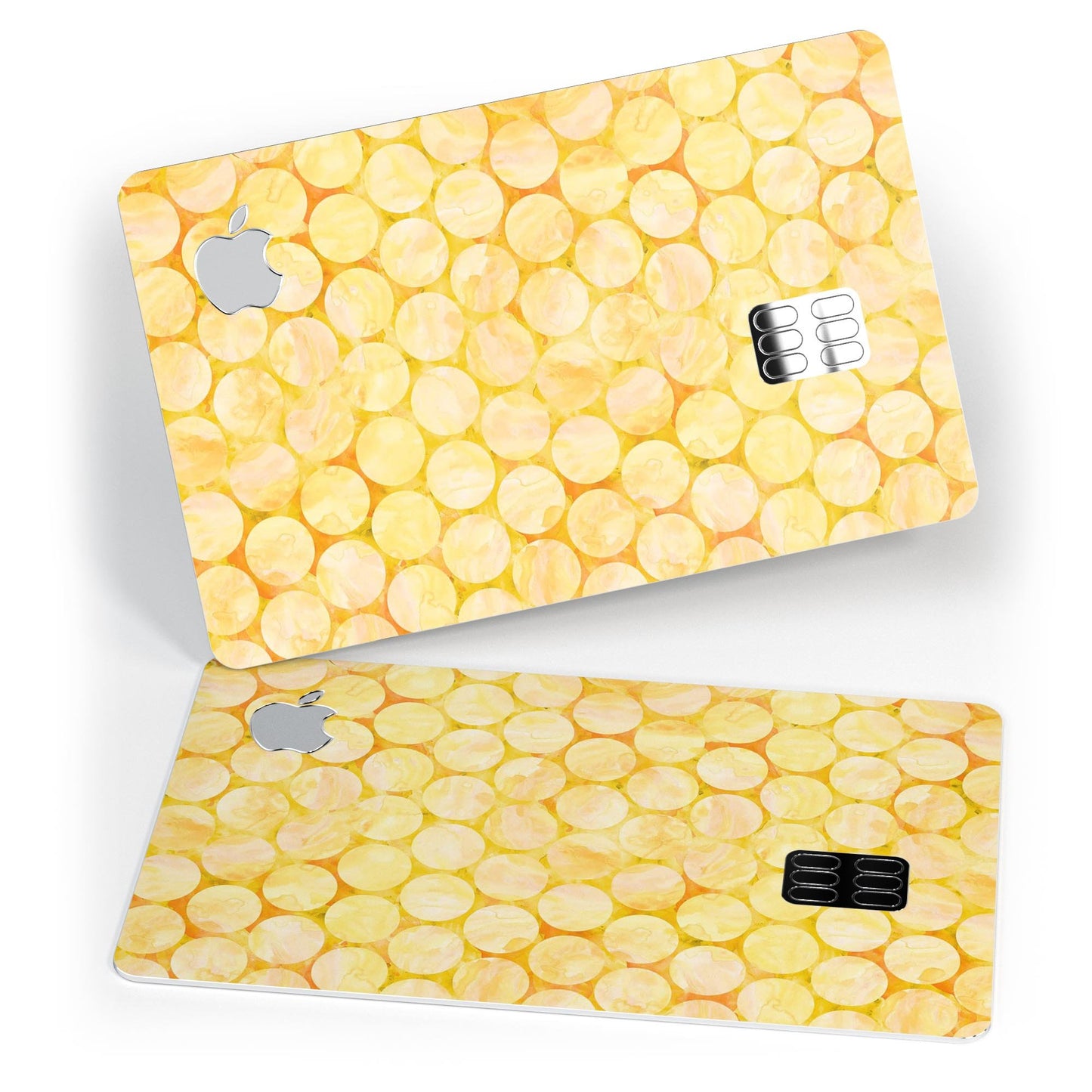 Yellow Sorted Large Watercolor Polka Dots - Premium Protective Decal