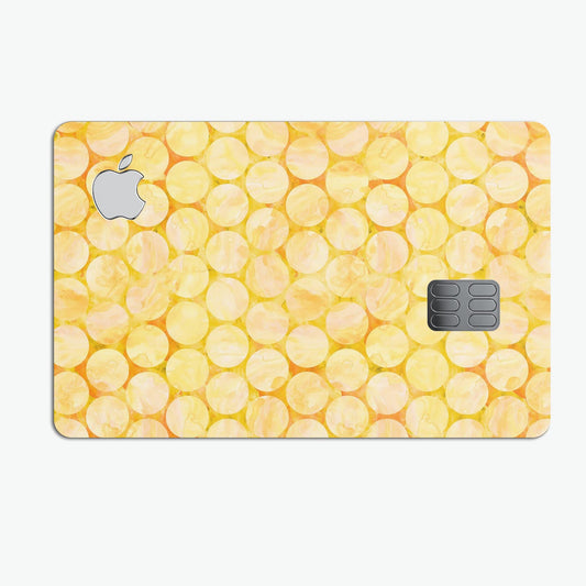 Yellow Sorted Large Watercolor Polka Dots - Premium Protective Decal